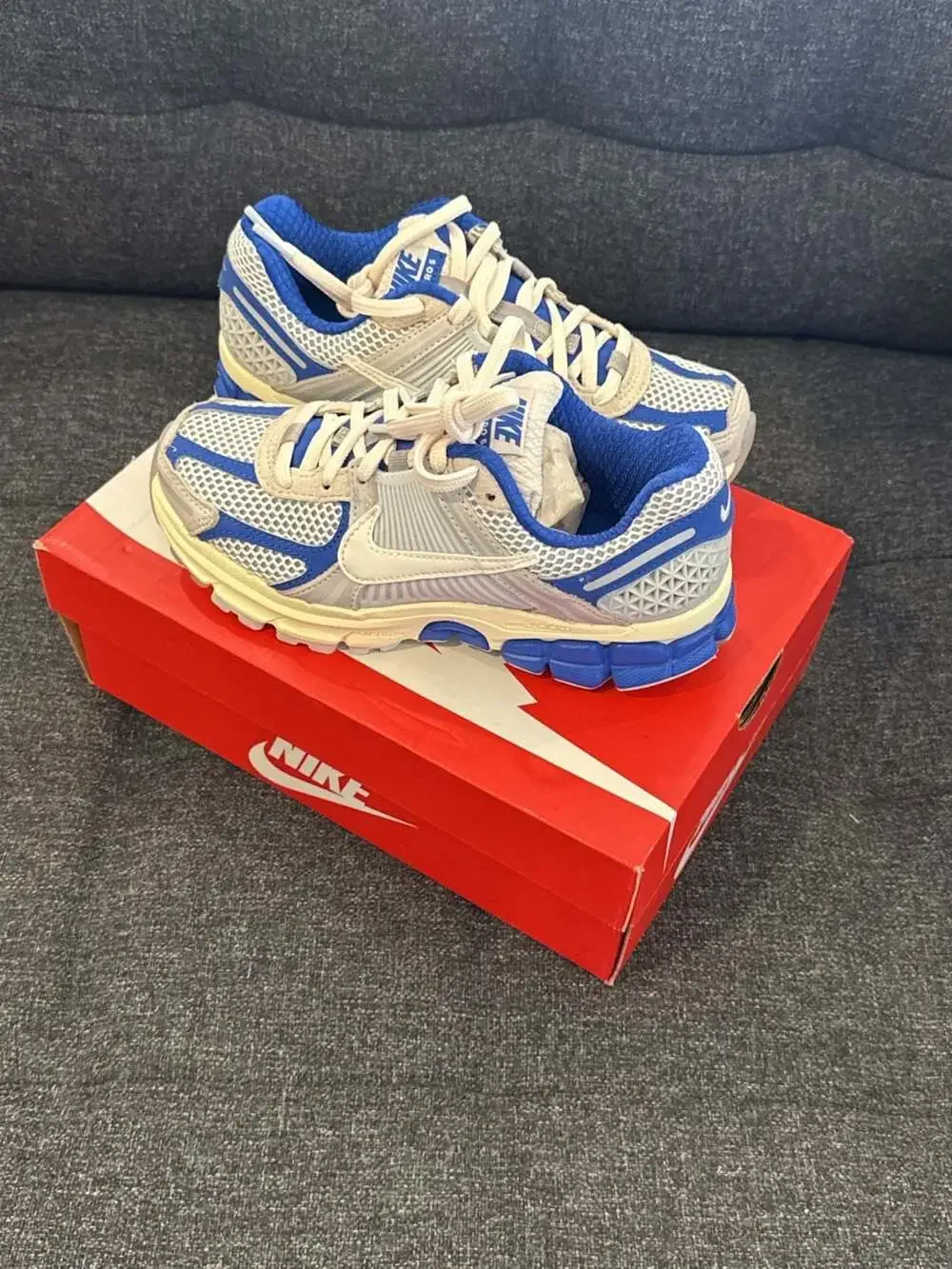 5.5W / 4.5Y - Nike Women's Zoom Vomero 5 Game Royal Pale Ivory Coconut Milk